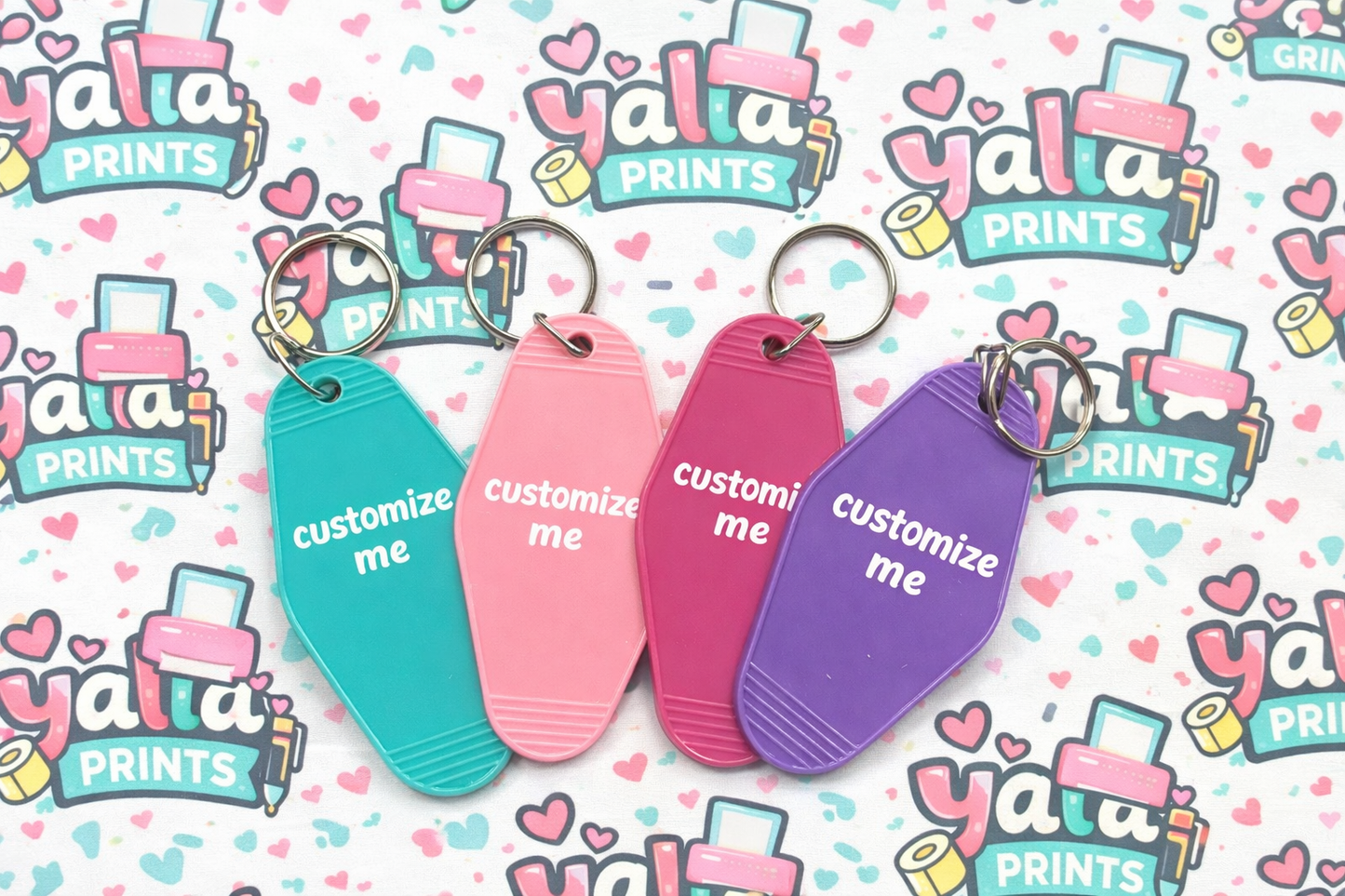 Personalized Motel Keychain