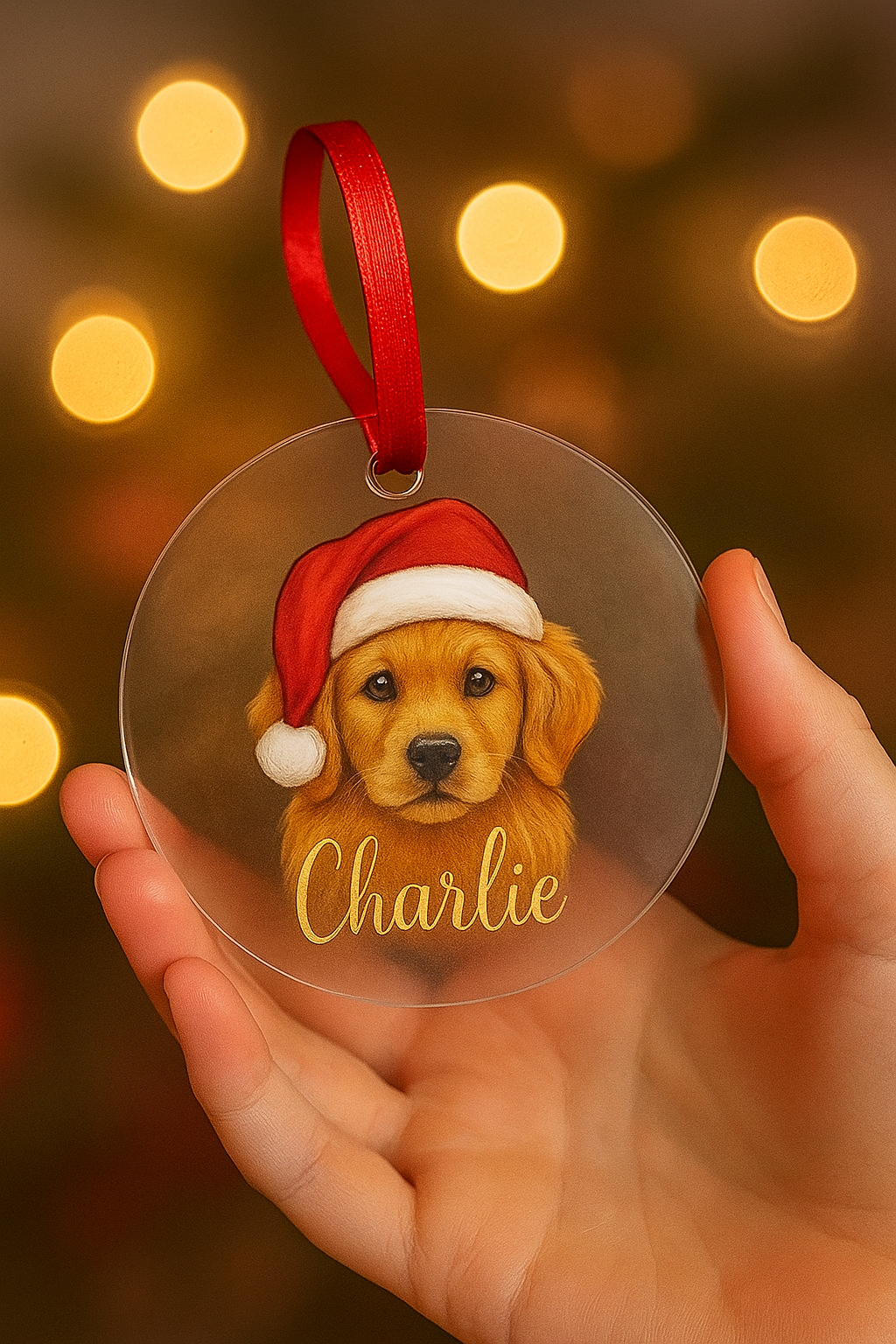Pet Photo Ornament – Personalized Christmas Keepsake