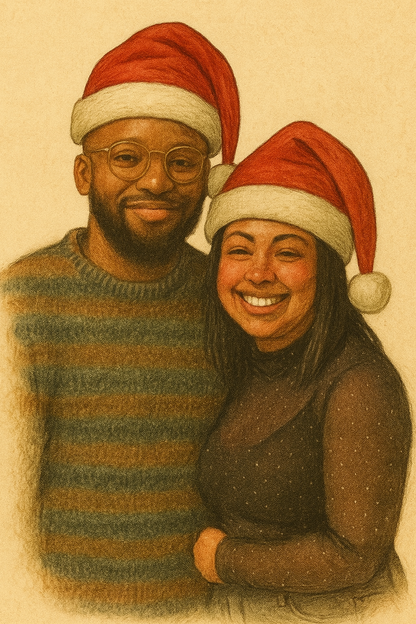 Custom Human Portrait Christmas Ornament | Personalized Acrylic Keepsake