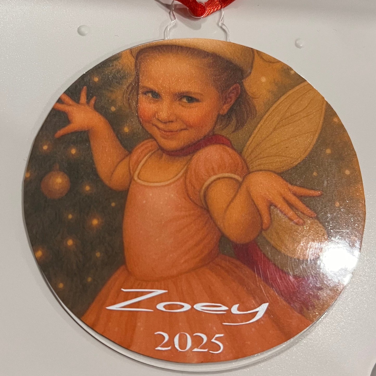 Custom Human Portrait Christmas Ornament | Personalized Acrylic Keepsake